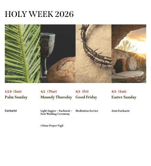 HOLY WEEK 2026
